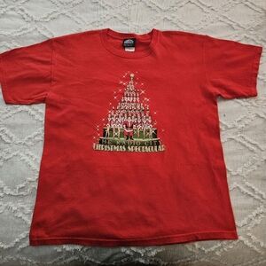 Radio City Music Hall Christmas Spectacular Red T Shirt Size Large
